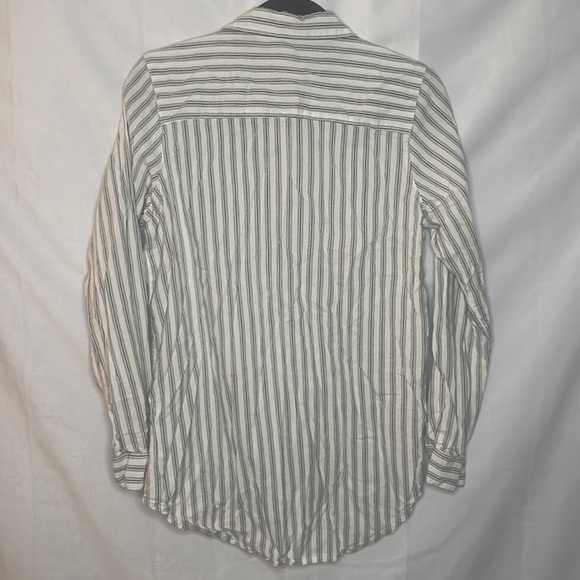 Japna 100% cotton button down stripe shirt (L) - Picture 6 of 6